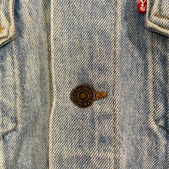 Vintage Levis USA Trucker 70507 0234 80-90's Light Wash Denim Jacket Men's Small - Picture 4 of 12
